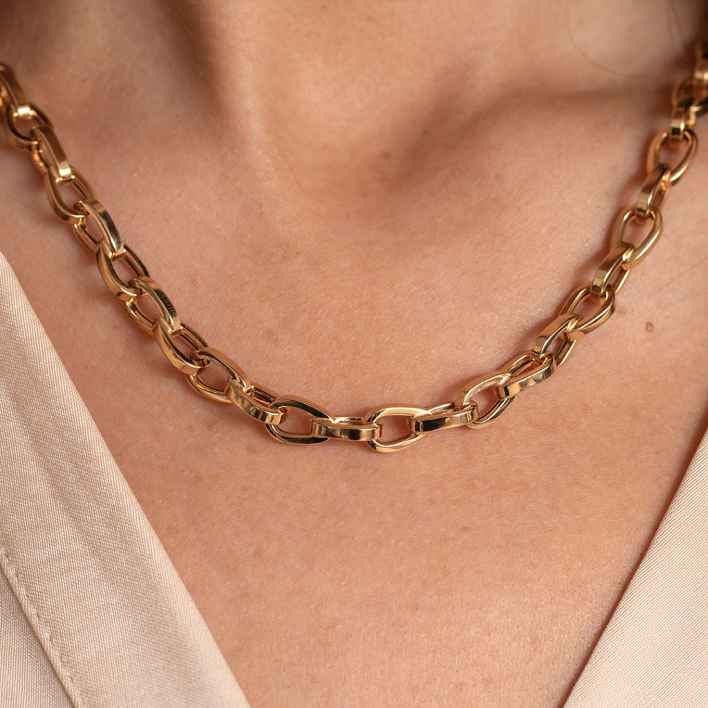 Milanese | 9ct Gold Fancy Link Chain - Necklace