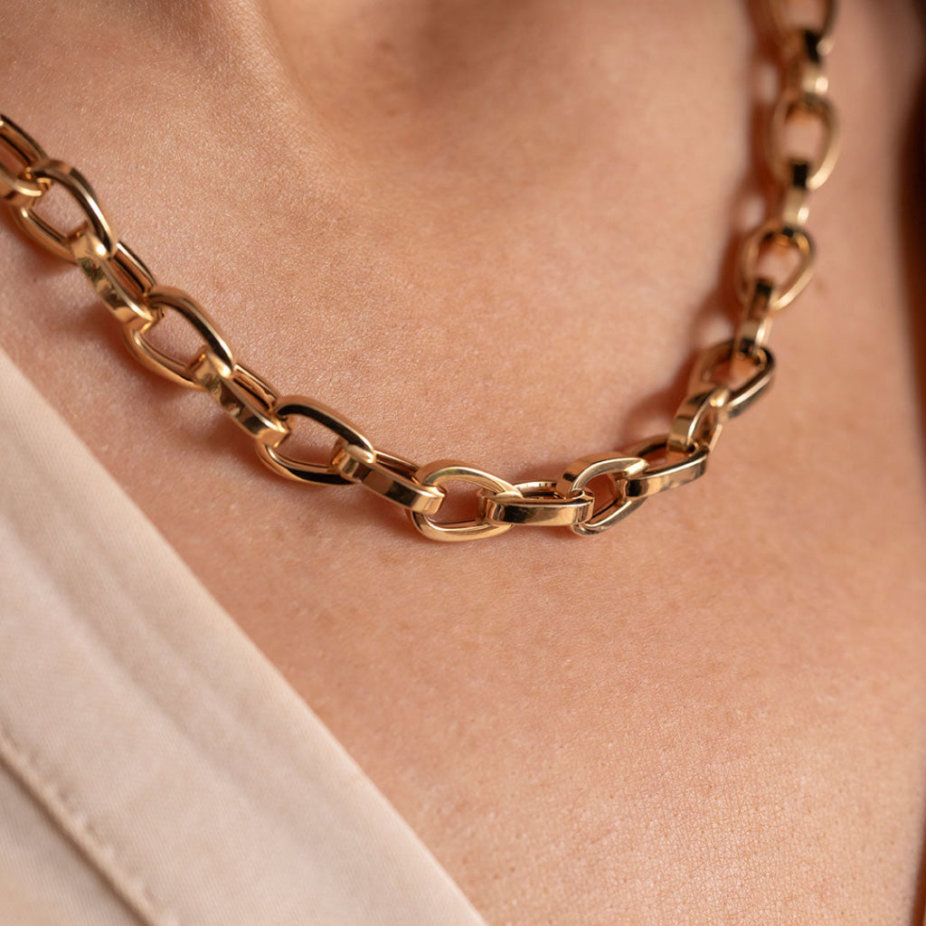 Milanese | 9ct Gold Fancy Link Chain - Necklace