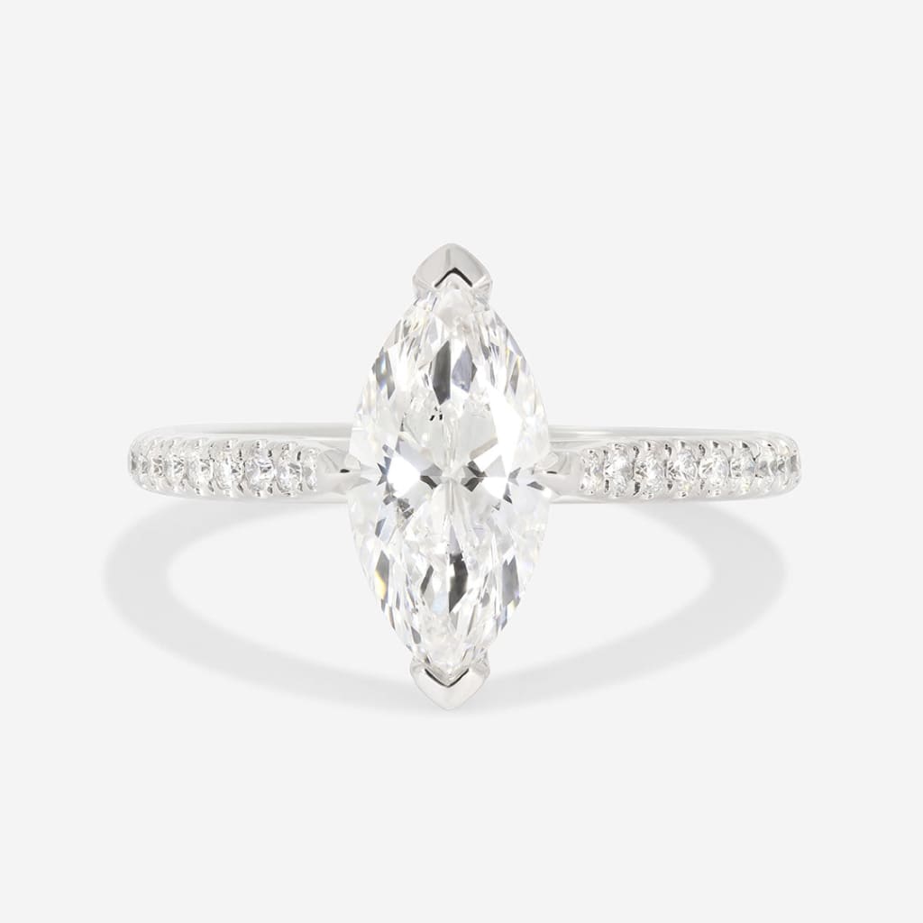 Milie | Marquise Diamond Solitaire Platinum 1.65ct - Rings