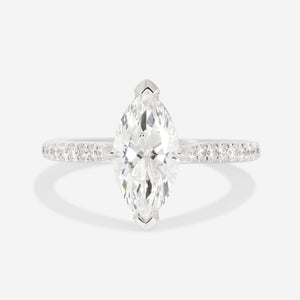 MILLIE 1.60ct | Solitaire Marquise Lab Grown Diamond Engagement Ring in Platinum