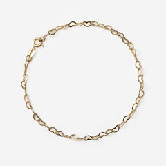 Mini Open Heart Bracelet | 9ct Gold - Bracelet