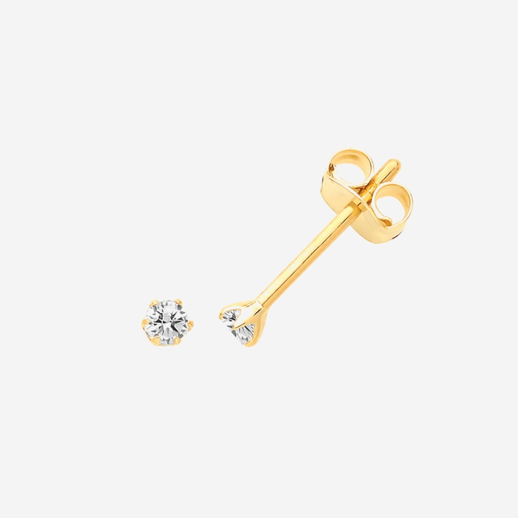 Mini Sparkle Earrings | 9ct Gold