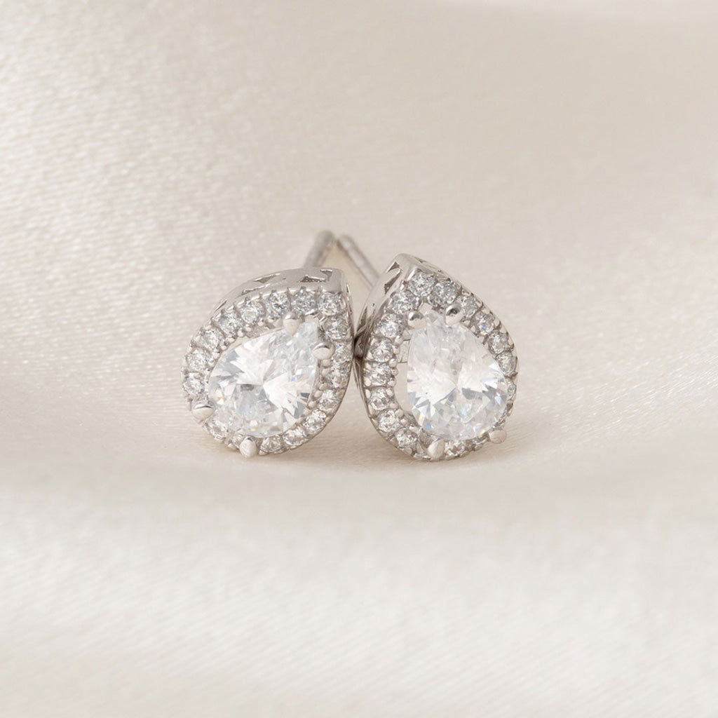 Mira Earrings | 9ct White Gold - Earrings