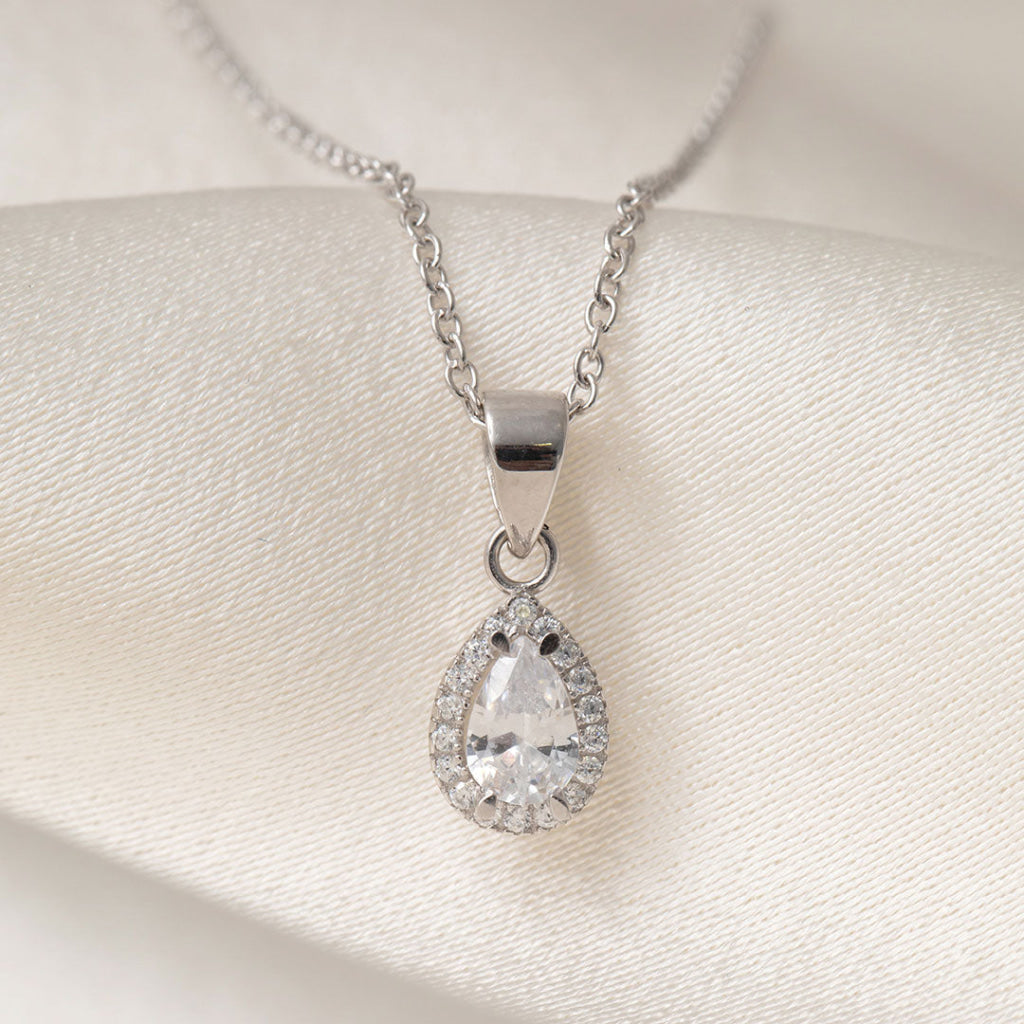 Mira Necklace | 9ct White Gold - Necklace