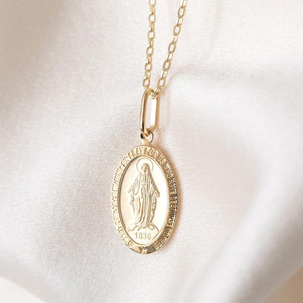 Miraculous Medal - Large | 9ct Gold - Necklace