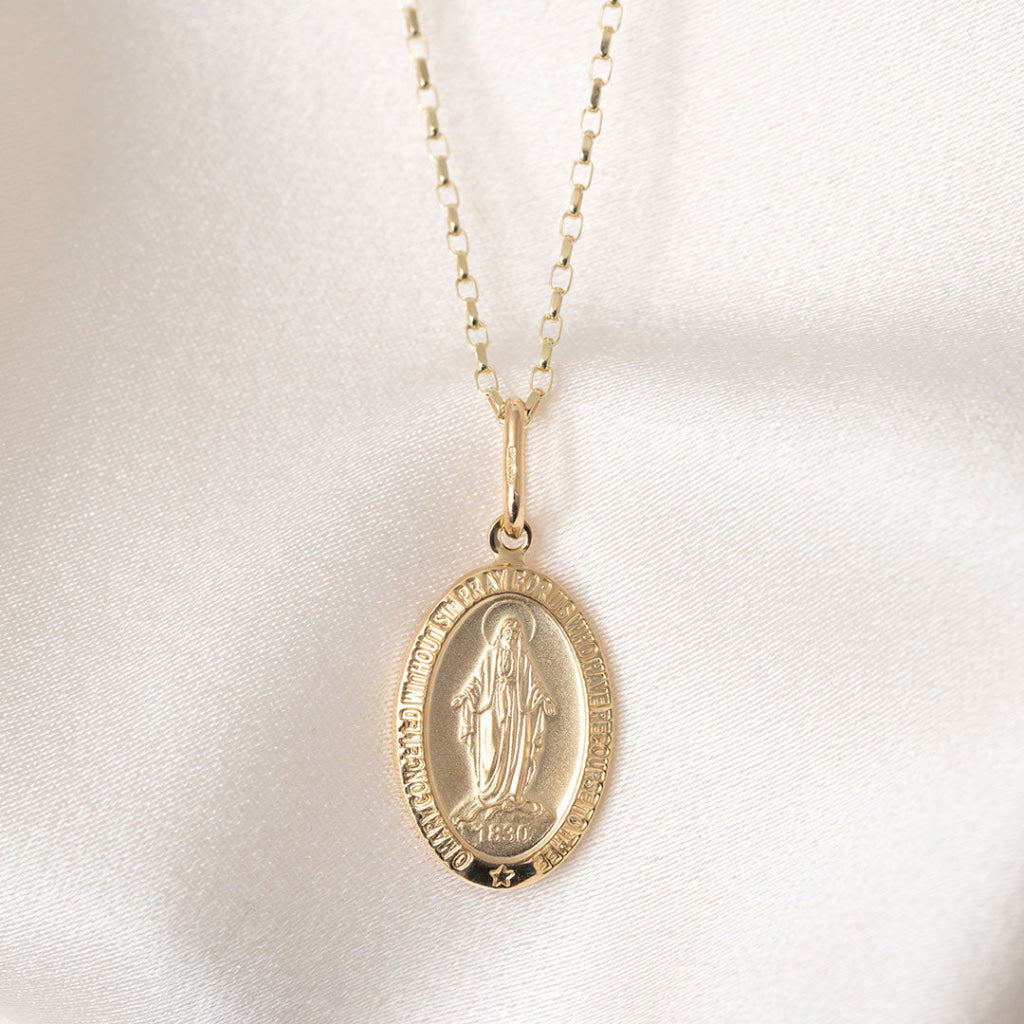 Miraculous Medal - Large | 9ct Gold - Necklace
