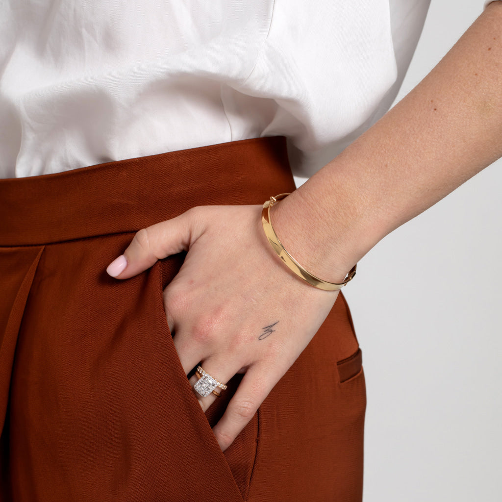 Mirror Bangle | 14ct Gold - Bracelet