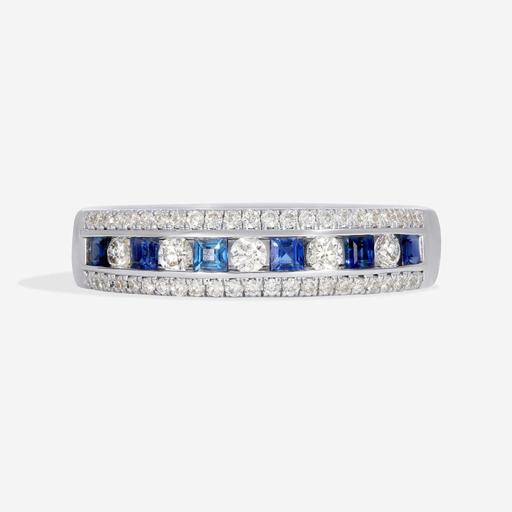 MOLLY | Diamond & Sapphire Eternity Ring - Ring New