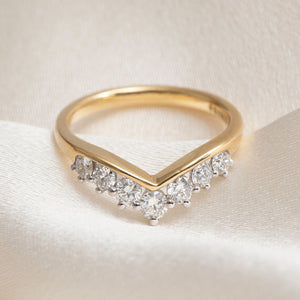 MONA 0.50ct | Lab Grown Diamond Wedding Ring in 18ct Gold