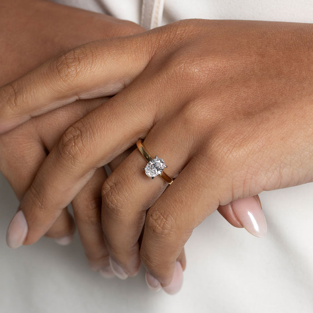 Monaco 1ct | Oval Solitaire Lab Grown Diamond Engagement