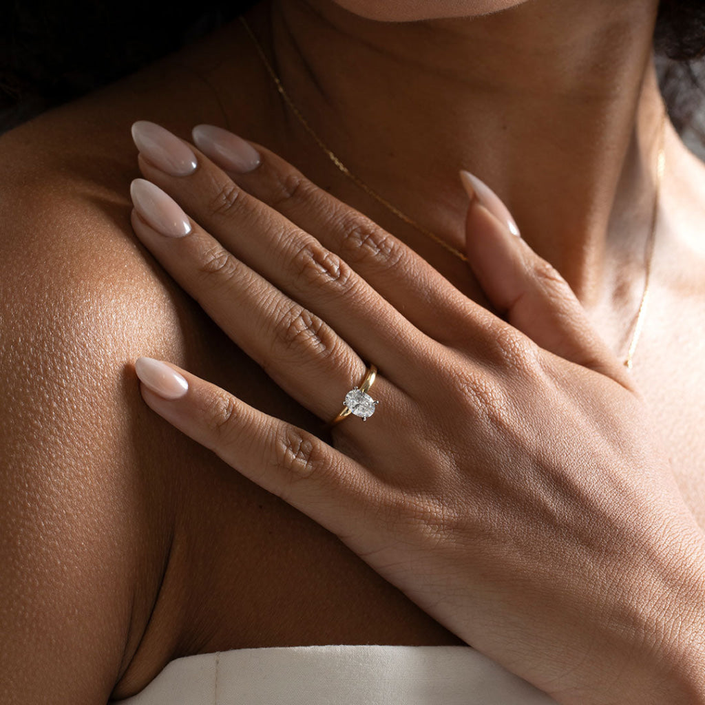 Monaco 1ct | Oval Solitaire Lab Grown Diamond Engagement