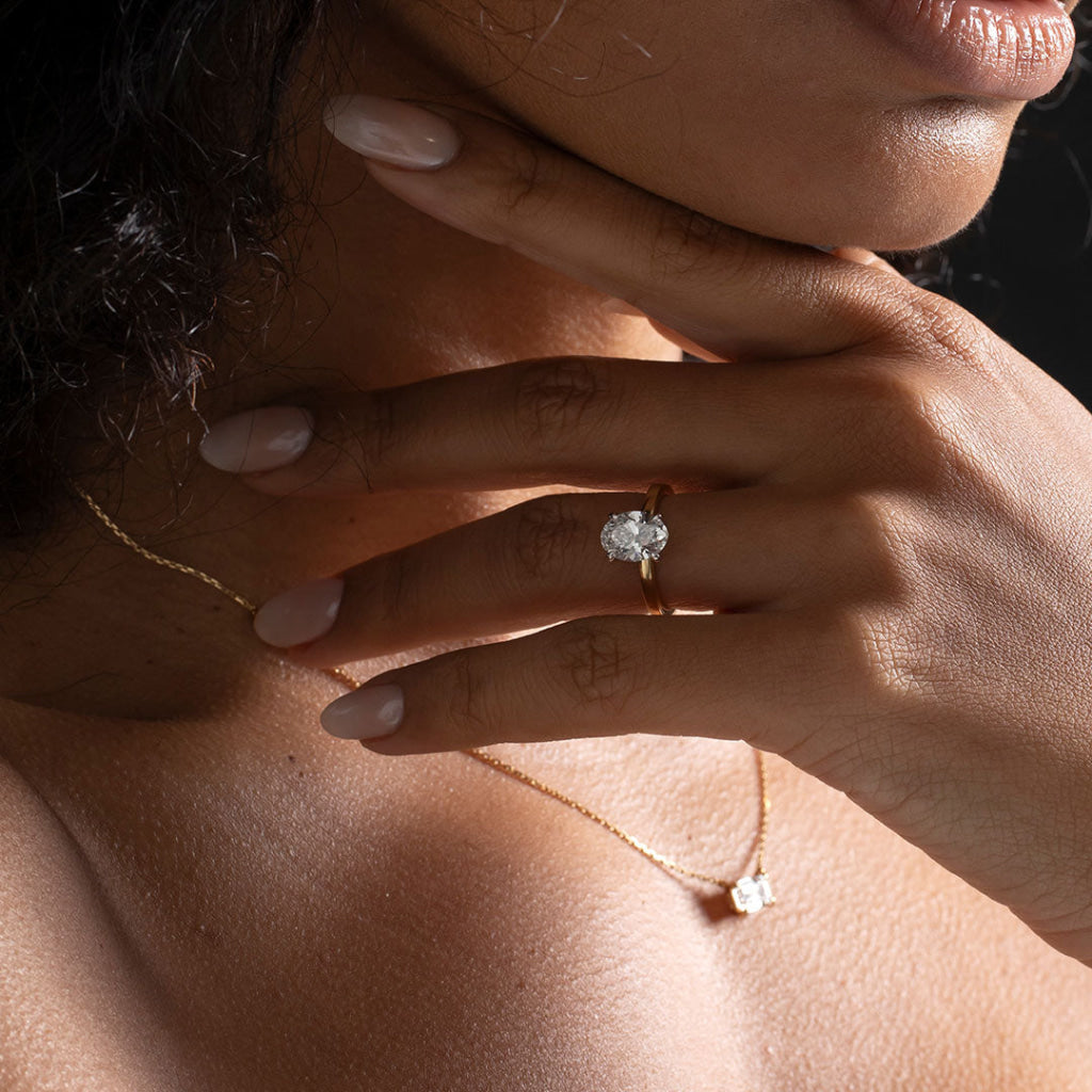 Monaco 2ct | Oval Solitaire Lab Grown Diamond Engagement