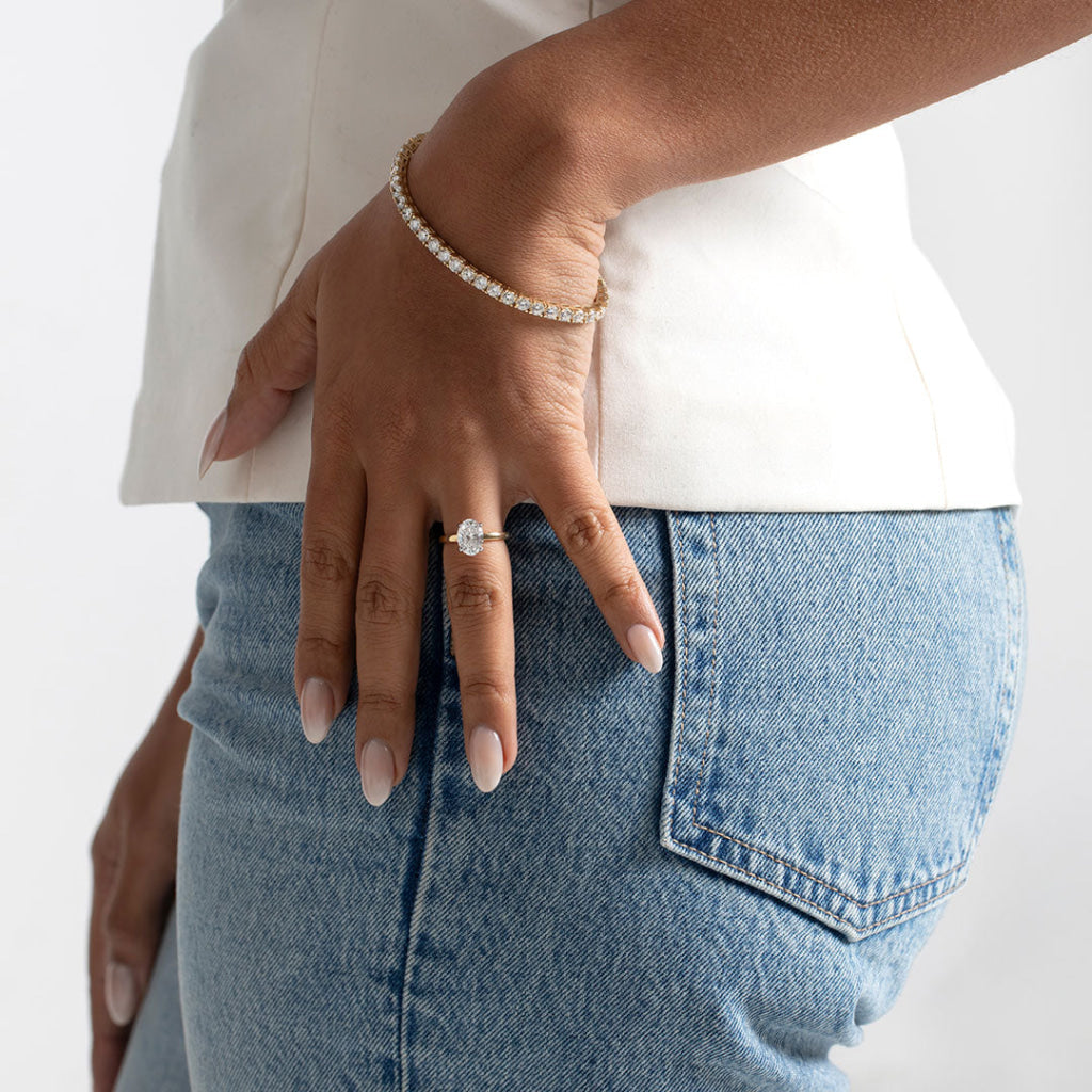 Monaco 2ct | Oval Solitaire Lab Grown Diamond Engagement