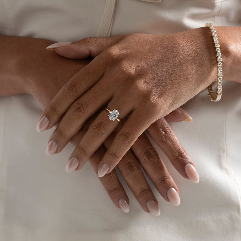 Monaco 2ct | Oval Solitaire Lab Grown Diamond Engagement