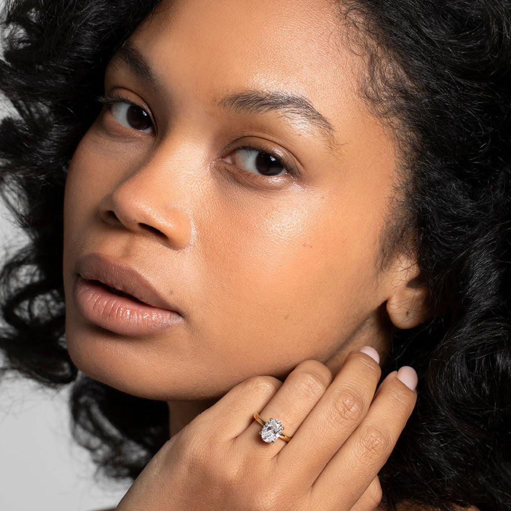 Monaco 2ct | Oval Solitaire Lab Grown Diamond Engagement