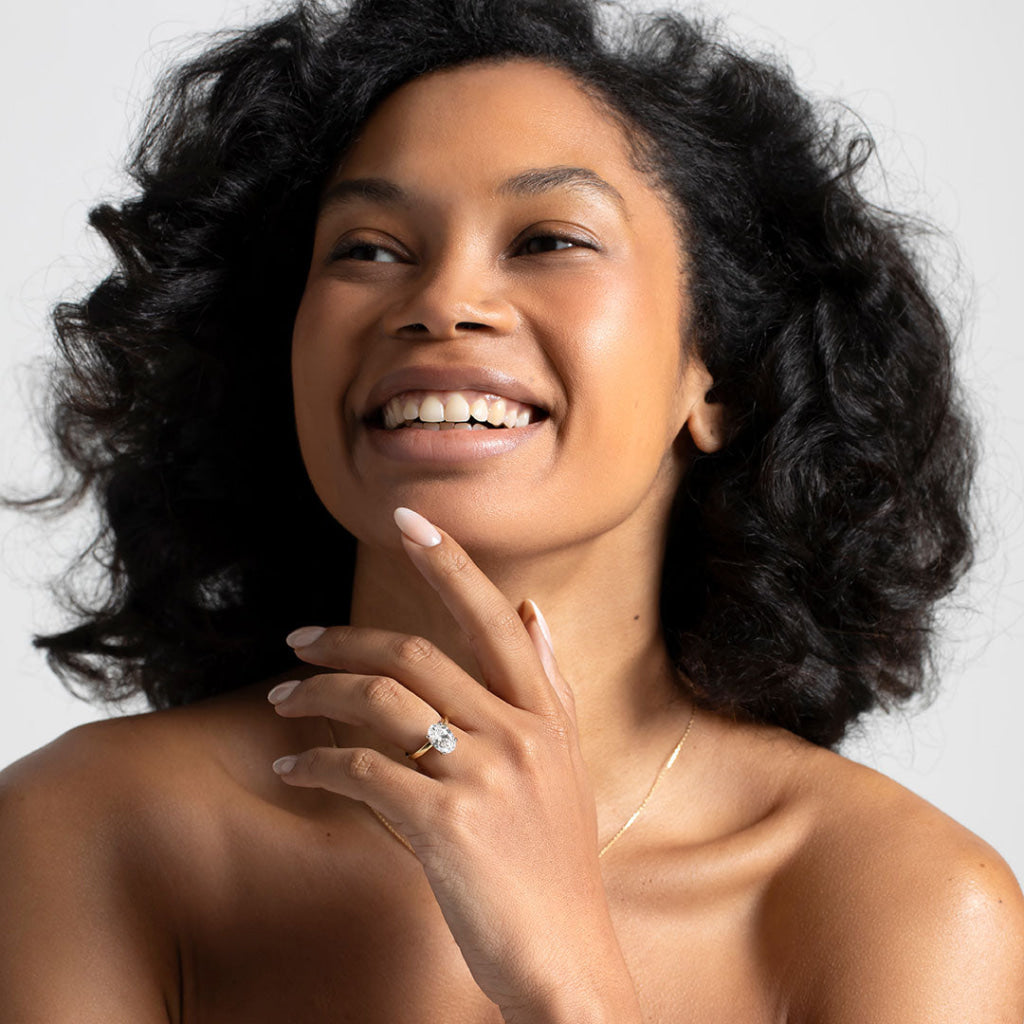 Monaco 3ct | Oval Solitaire Lab Grown Diamond Engagement