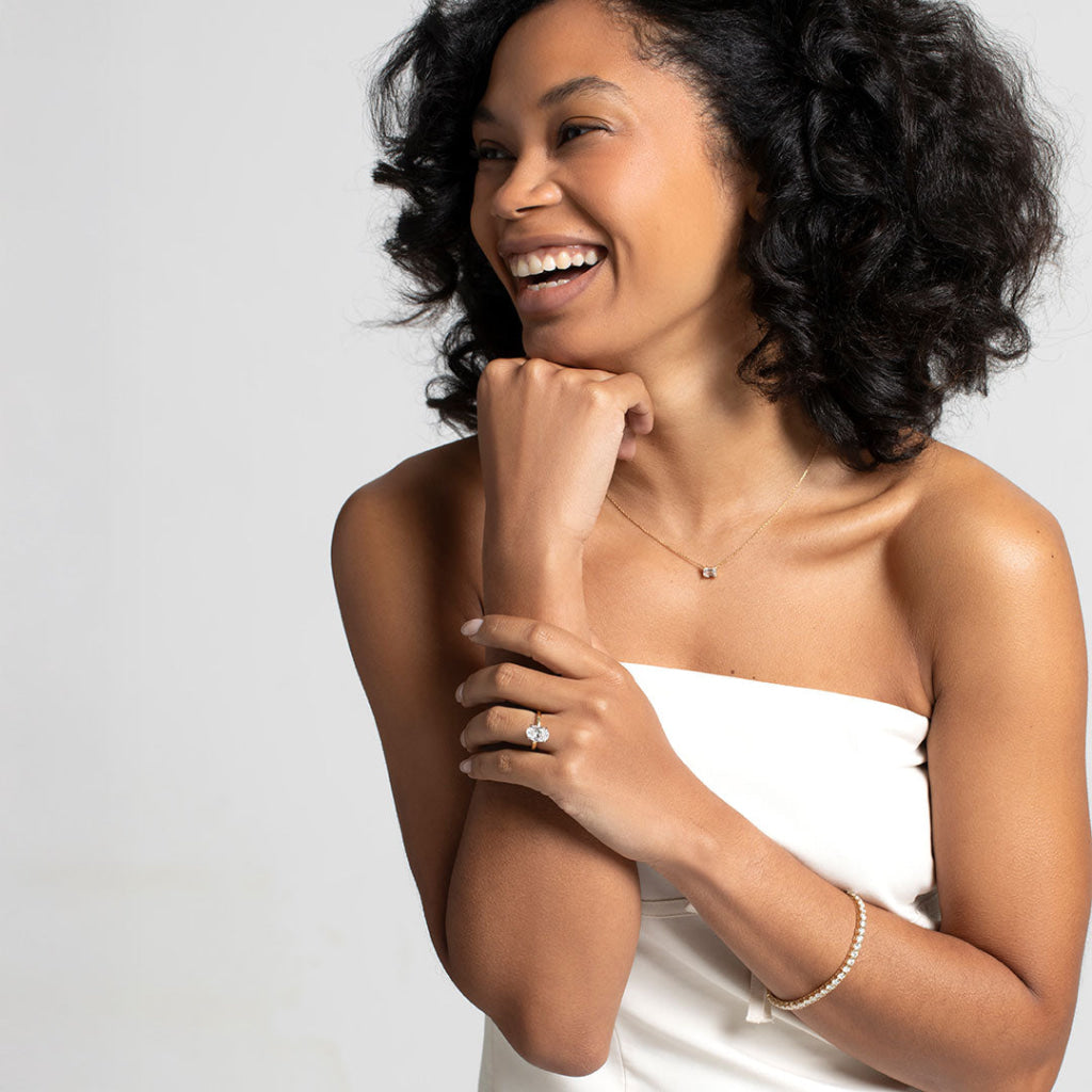 Monaco 3ct | Oval Solitaire Lab Grown Diamond Engagement