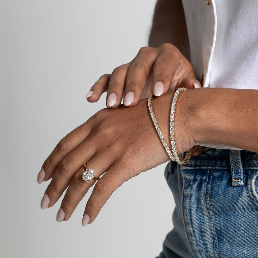 Monaco 4ct | Oval Solitaire Lab Grown Diamond Engagement