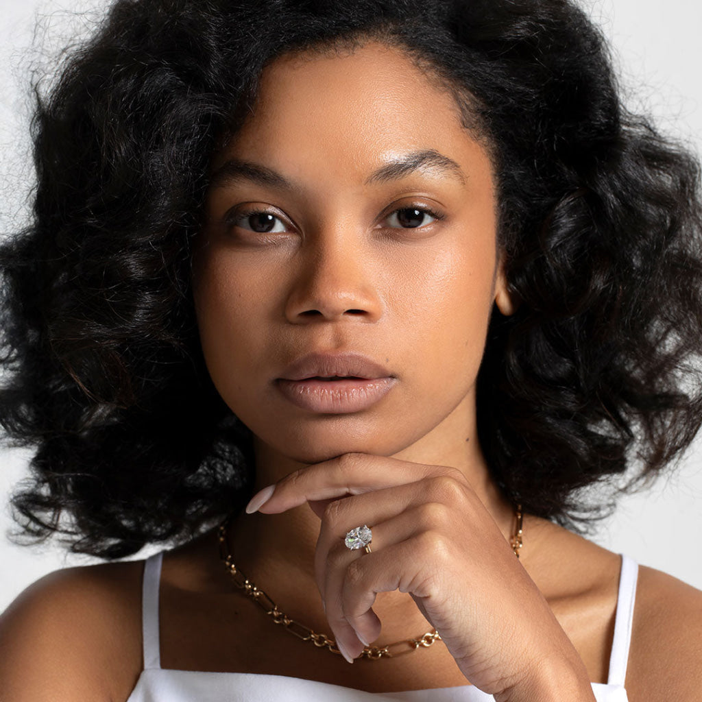 Monaco 4ct | Oval Solitaire Lab Grown Diamond Engagement