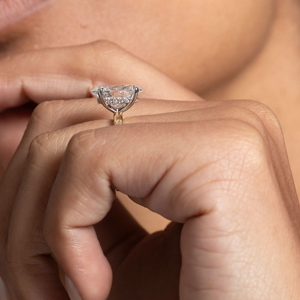 Monaco 4ct | Oval Solitaire Lab Grown Diamond Engagement