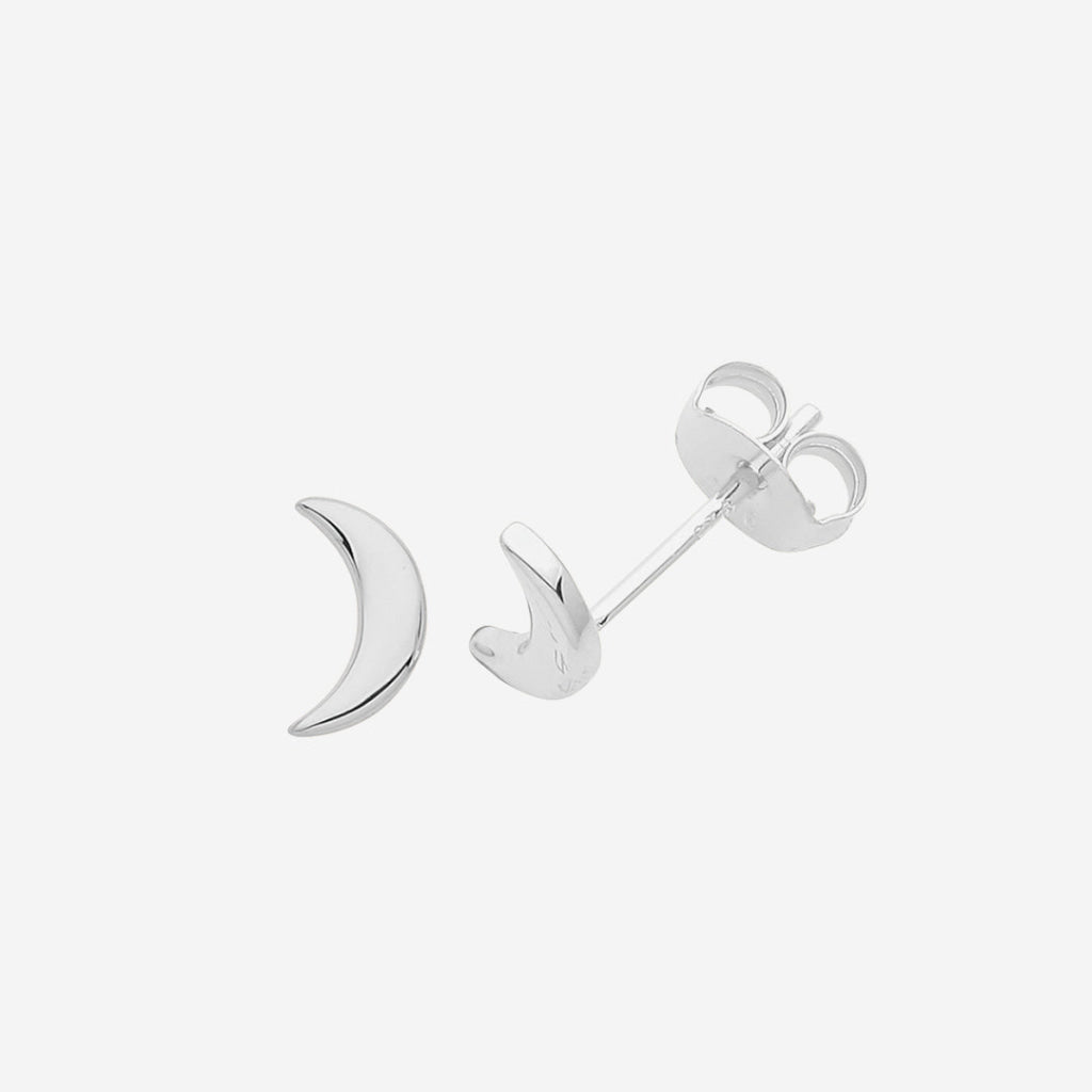 Moon Earrings | Sterling Silver