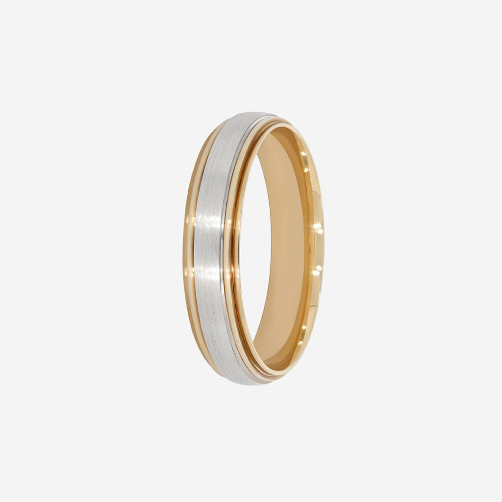 gents two toned wedding ring