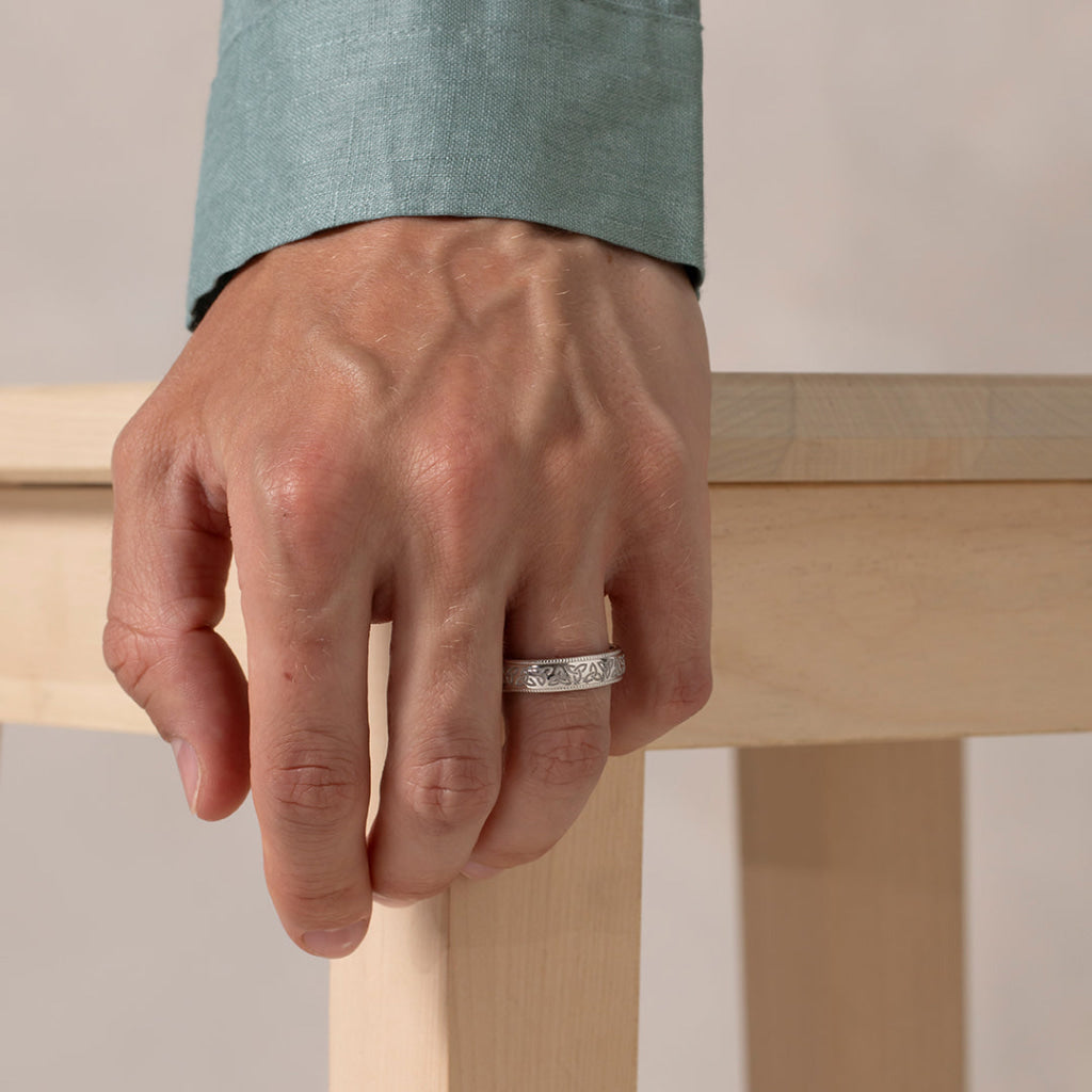 MURRAY 6mm | Men’s Wedding Ring in 9ct White Gold - Rings