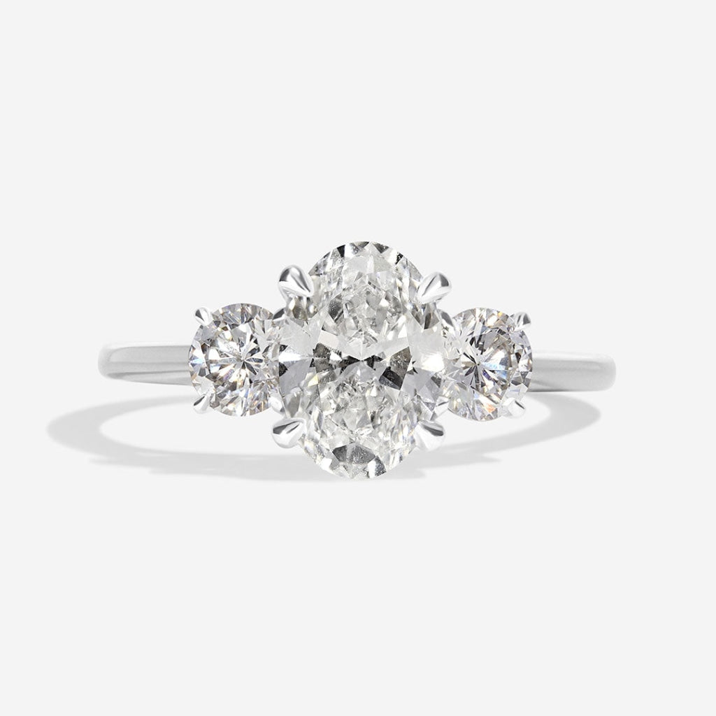 Muse platinum three stone diamond engagement ring Dublin