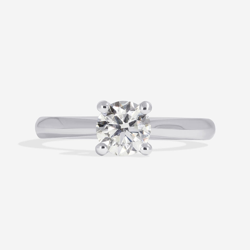Nadia - Four Claw Solitaire Diamond Ring