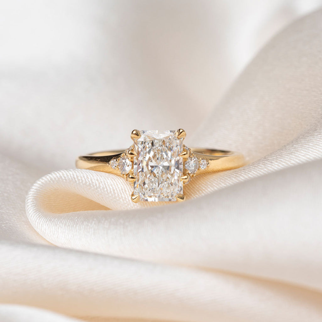 Nala 1.65ct | Radiant Solitaire Lab Grown Diamond Engagement Ring in 18ct Gold