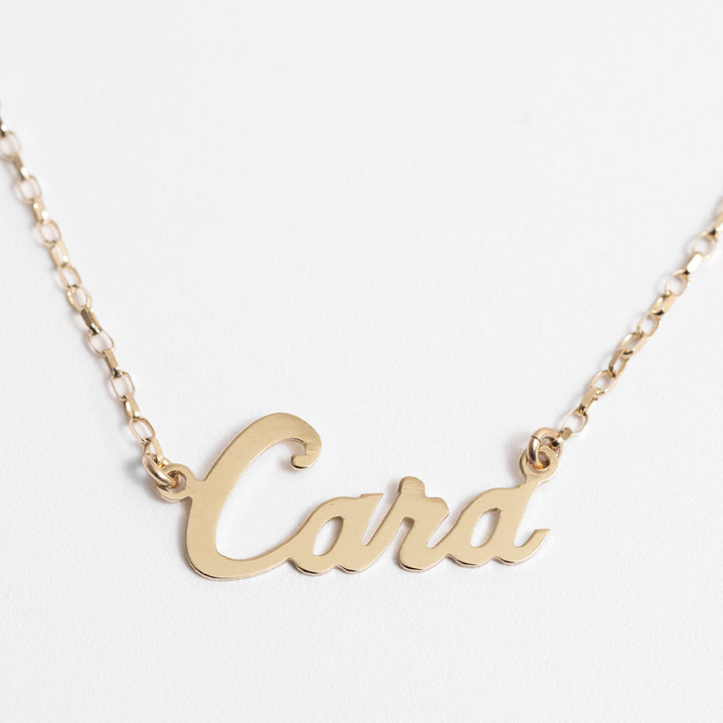 Name Necklace | 9ct Gold