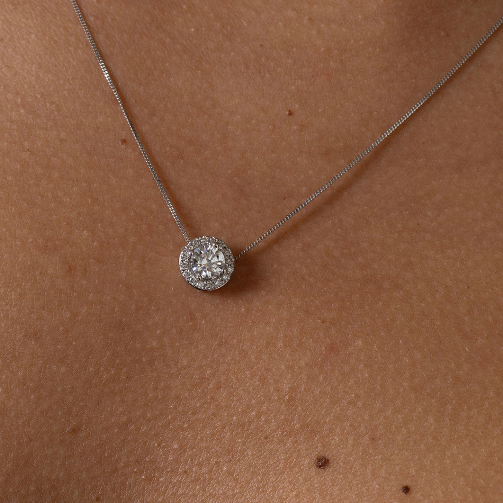 NAOMI - 0.63ct | Lab Grown Diamond Necklace in 9ct White