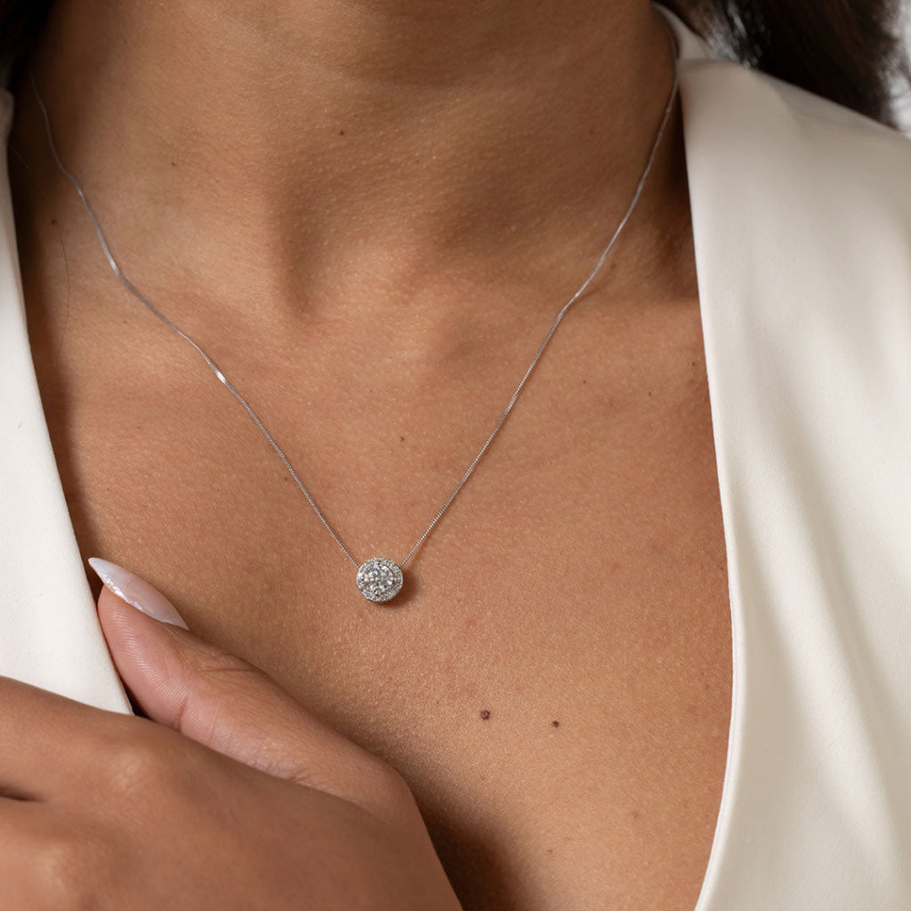 NAOMI - 0.63ct | Lab Grown Diamond Necklace in 9ct White