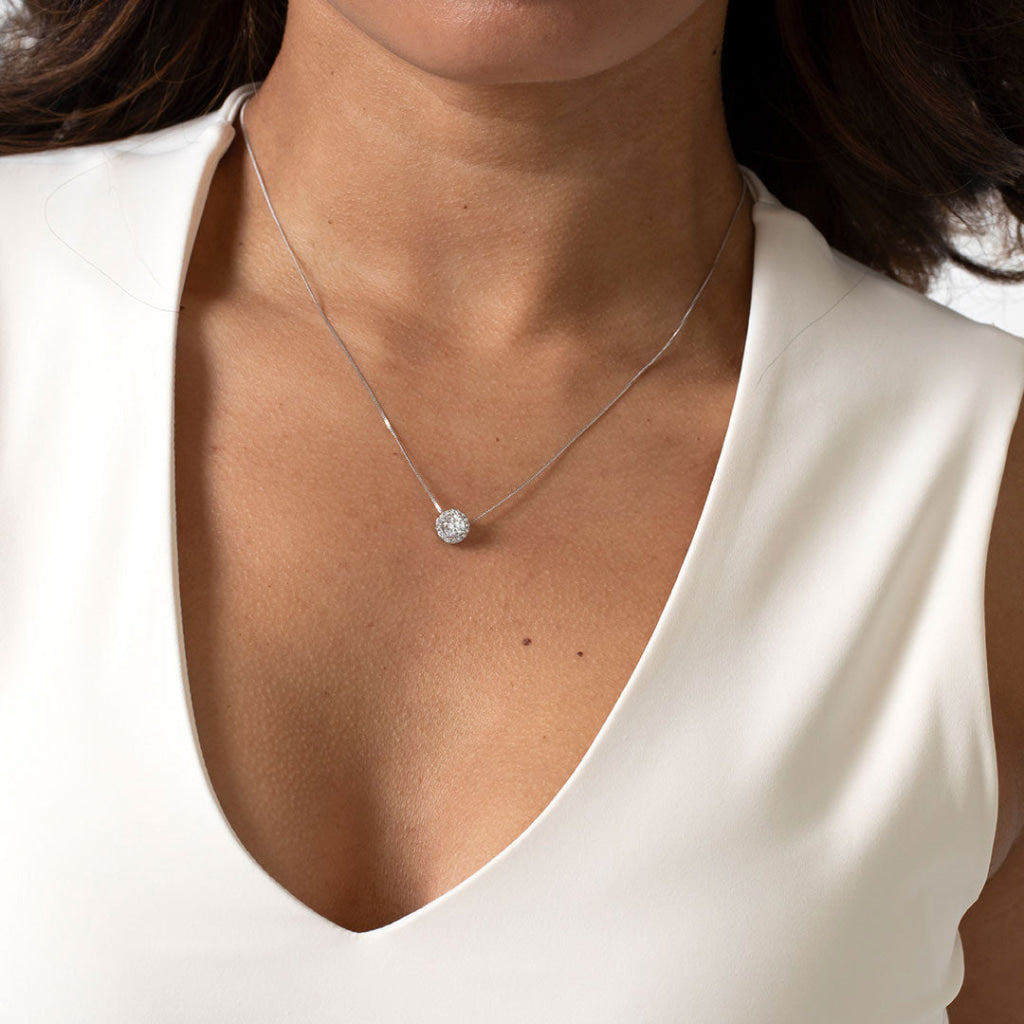 NAOMI - 0.63ct | Lab Grown Diamond Necklace in 9ct White