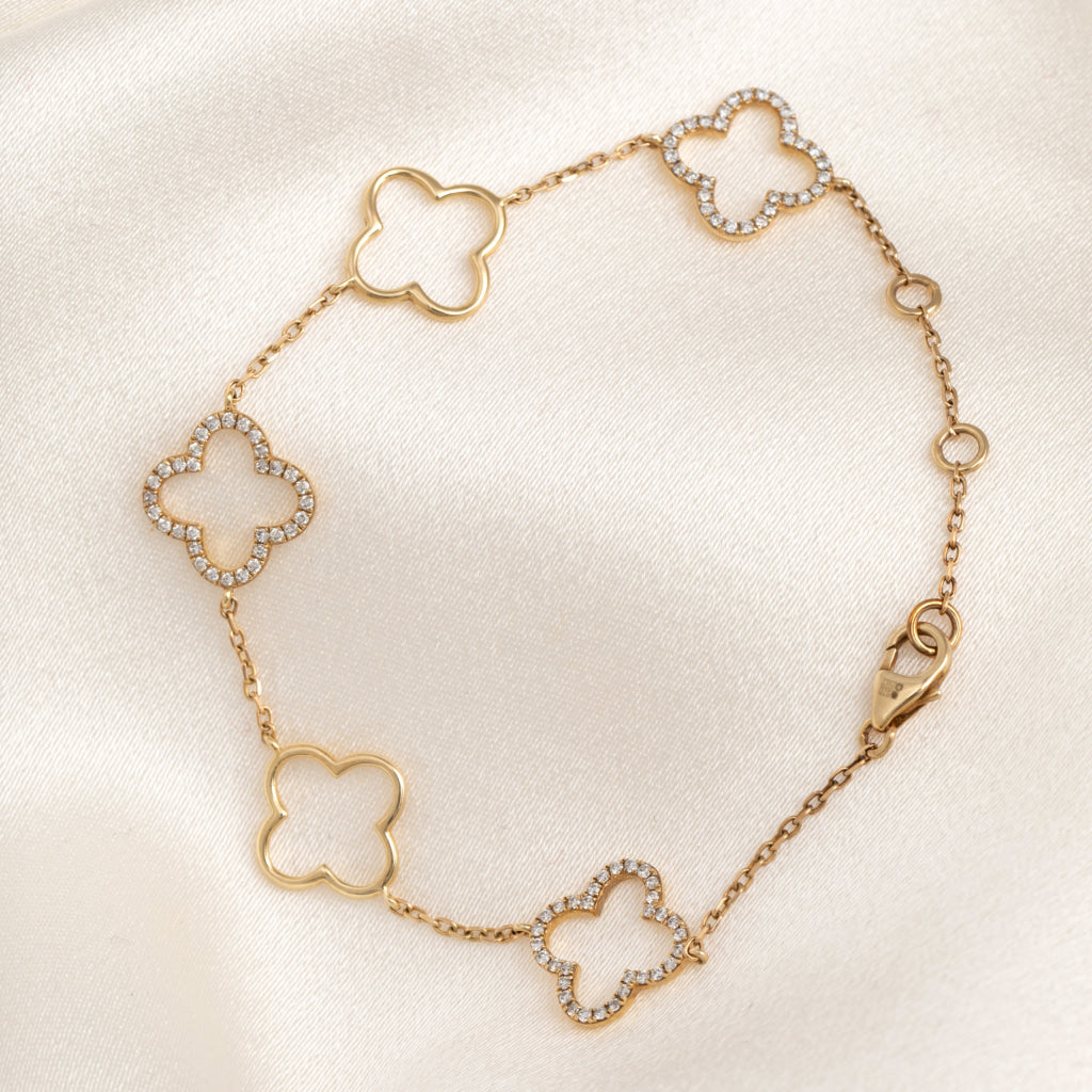 Diamond Palace Multi Bracelet | 9ct Gold - Bracelet