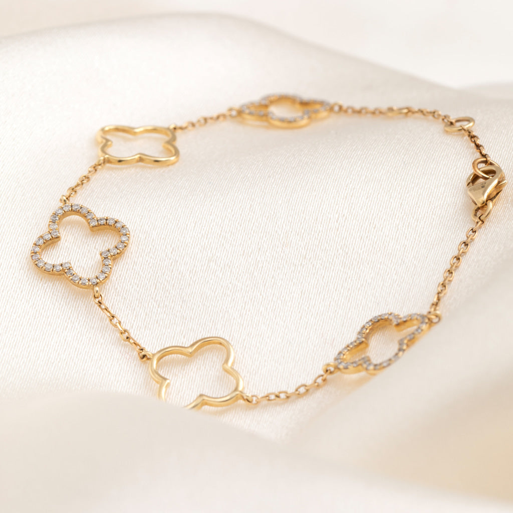Diamond Palace Multi Bracelet | 9ct Gold - Bracelet