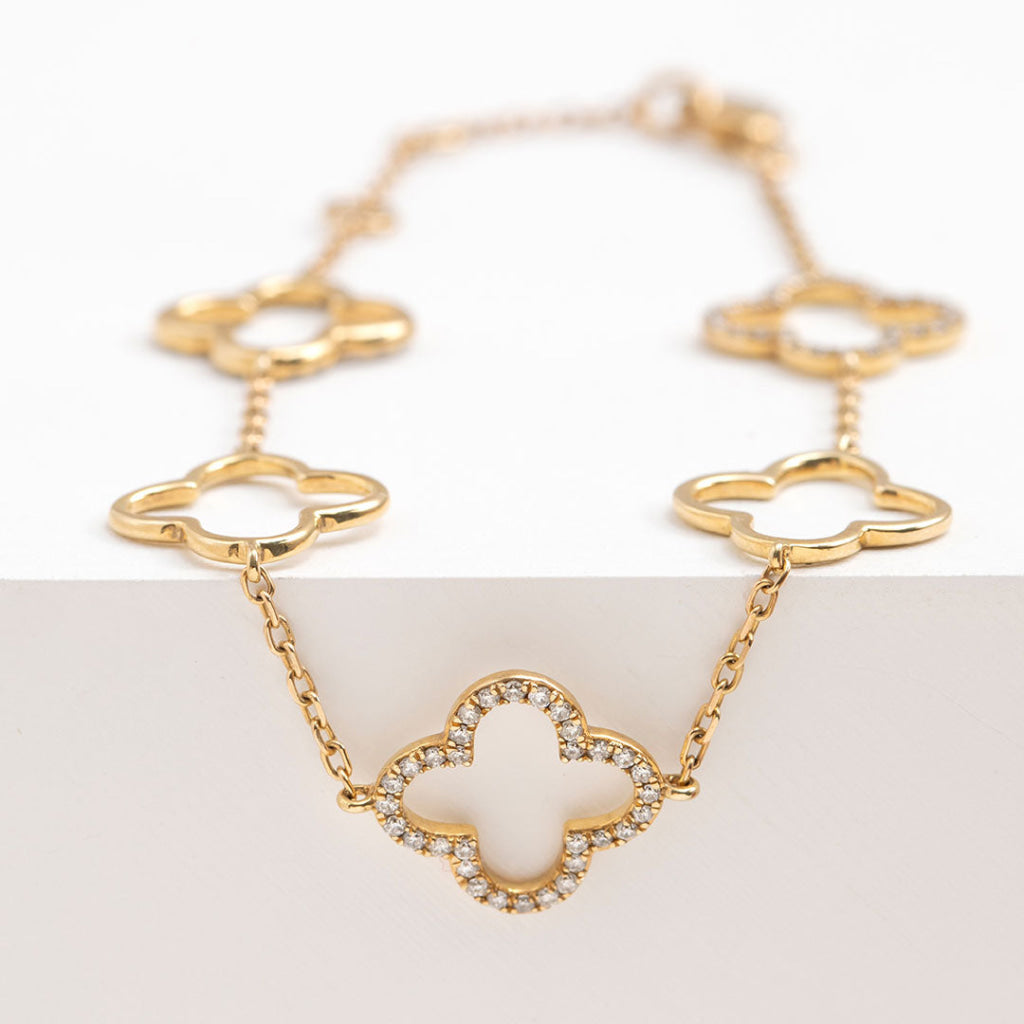 Diamond Palace Multi Bracelet | 9ct Gold - Bracelet