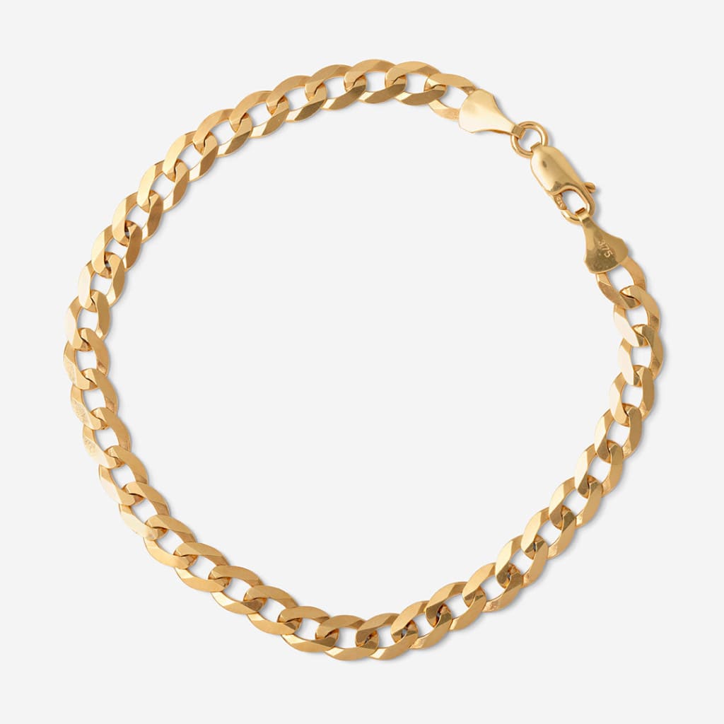 Neil | 9ct Gents Curb Bracelet 8