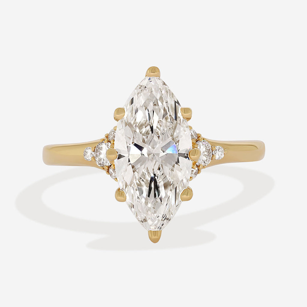 NERINA | Marquise Lab Grown Diamond Engagement Ring in 18ct