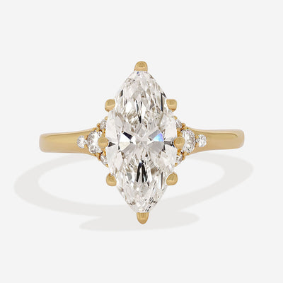 NERINA | Marquise Lab Grown Diamond Engagement Ring in 18ct
