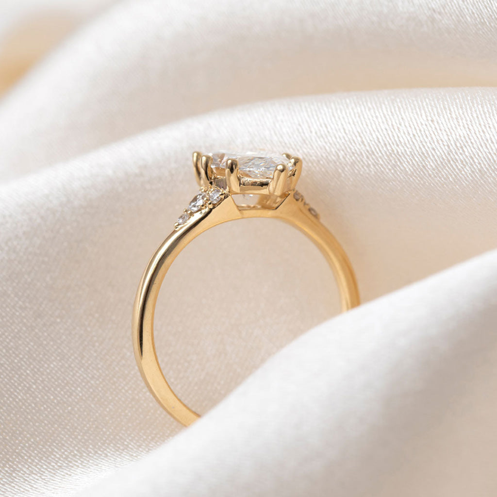 NERINA | Marquise Lab Grown Diamond Engagement Ring in 18ct