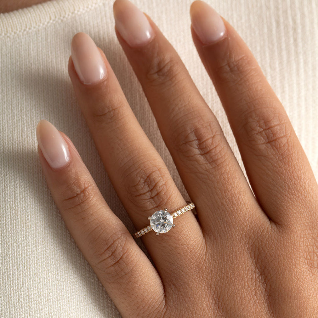 NESSA 1.20ct | Round Solitaire Lab Diamond Set in 18ct Gold