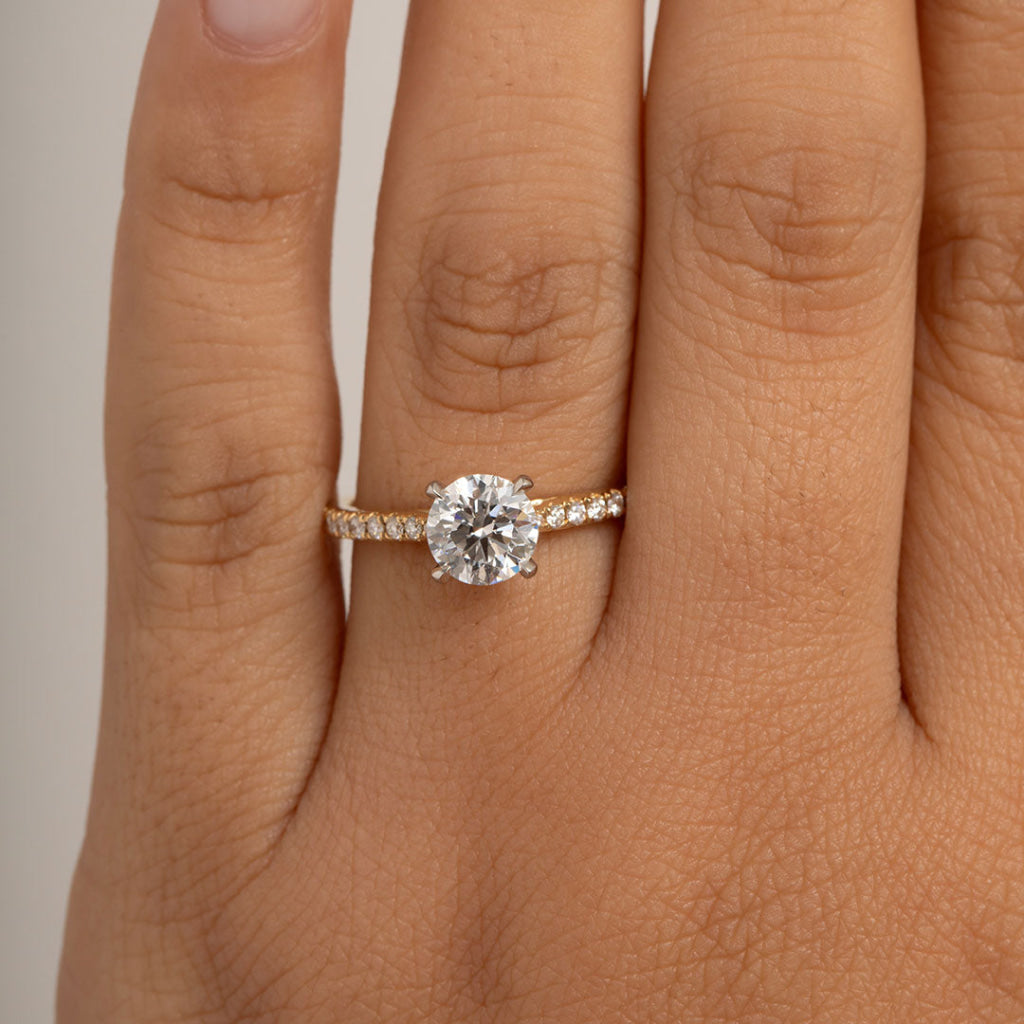 NESSA 1.20ct | Round Solitaire Lab Diamond Set in 18ct Gold