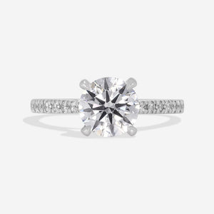 NESSA 1.70ct | Round Solitaire Lab Grown Diamond Engagement Ring in Platinum