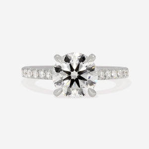 NESSA 2.20ct | Round Solitaire Lab Grown Diamond Engagement Ring in Platinum