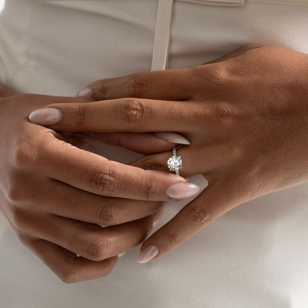 NESSA 2.20ct | Round Solitaire Lab Grown Diamond Engagement