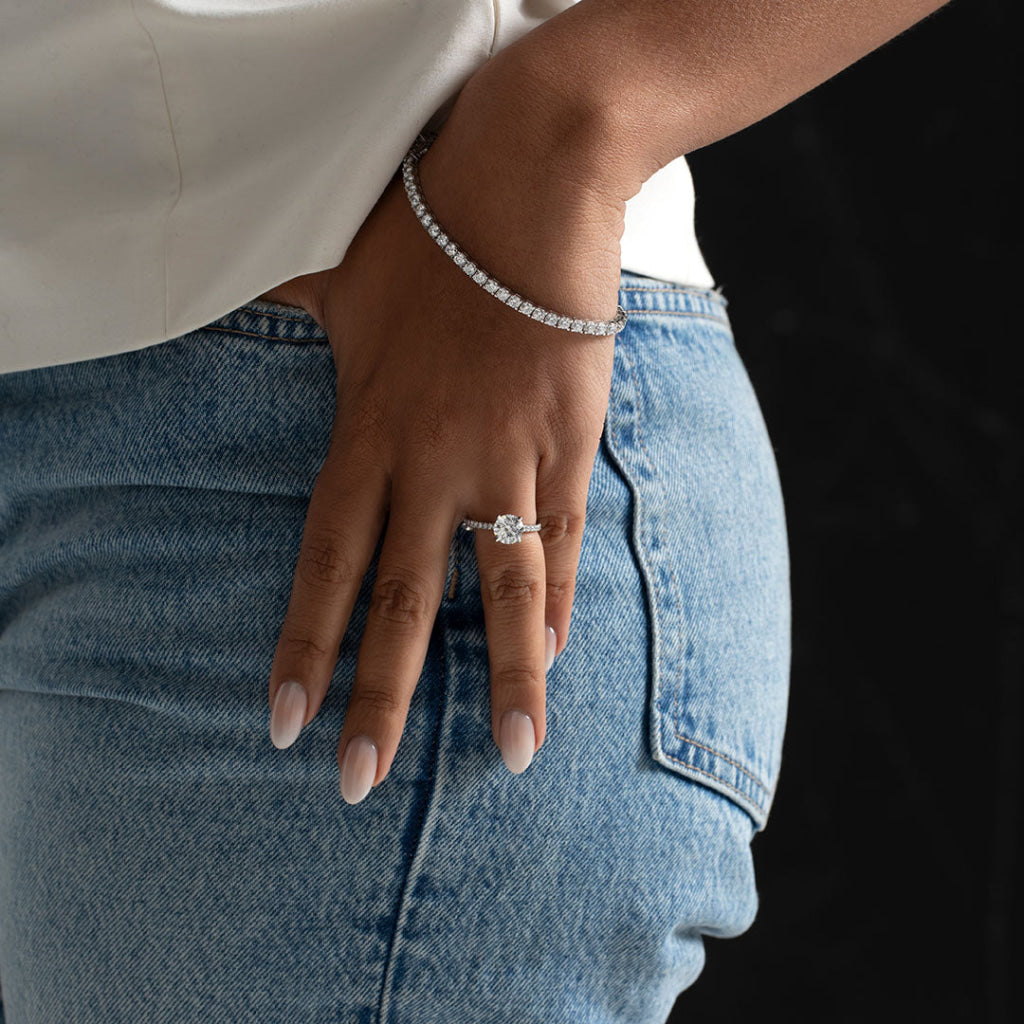 NESSA 2.20ct | Round Solitaire Lab Grown Diamond Engagement