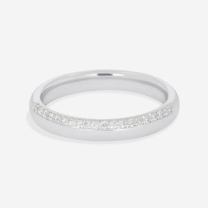 NIRVANA - 3mm | Diamond Wedding Ring in 18ct White Gold