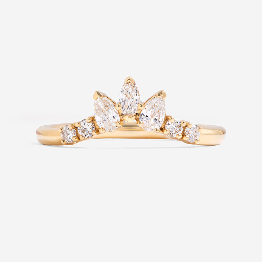 NOBLE | Natural Diamond Wedding Ring in 18ct Gold