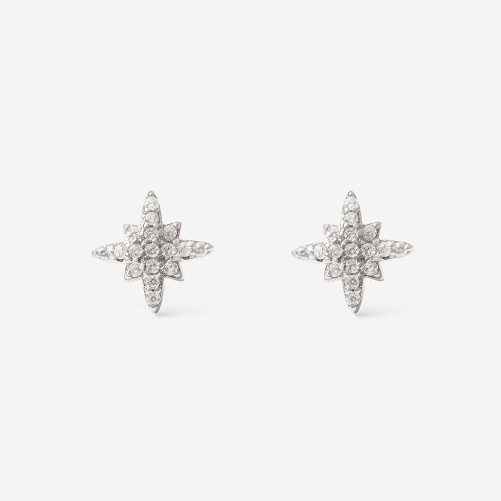 North Star Earrings | Sterling Silver - Earrings